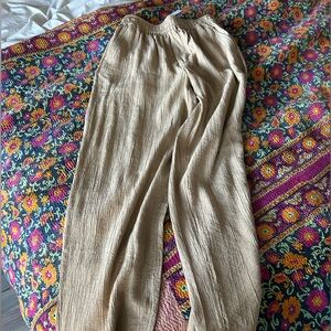 Madewell Tan Ankle & Cropped Pants